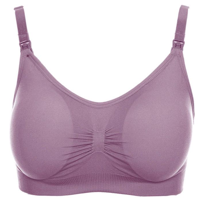

Adjustable Front-Open Nursing Bra with Breast Pads - No Underwire, Supportive Maternity Lingerie L