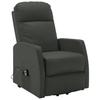 Recliner Chair Anthracite Faux Leather