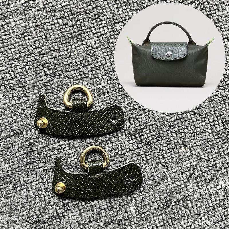 First Layer Cowhide Longxiang Mini Non-destructive Modification Dumpling Shoulder Strap Crossbody Bag Accessories Punching DIY