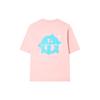 FILA X Magic Stick Collaboration American Vintage Crew Neck Letter Print Short Sleeve T-Shirt Unisex Tops Pink F11U329101F-PK