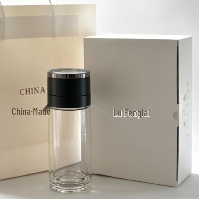 Lu Fenglai Double-Layer Glass Tea Infuser Bottle