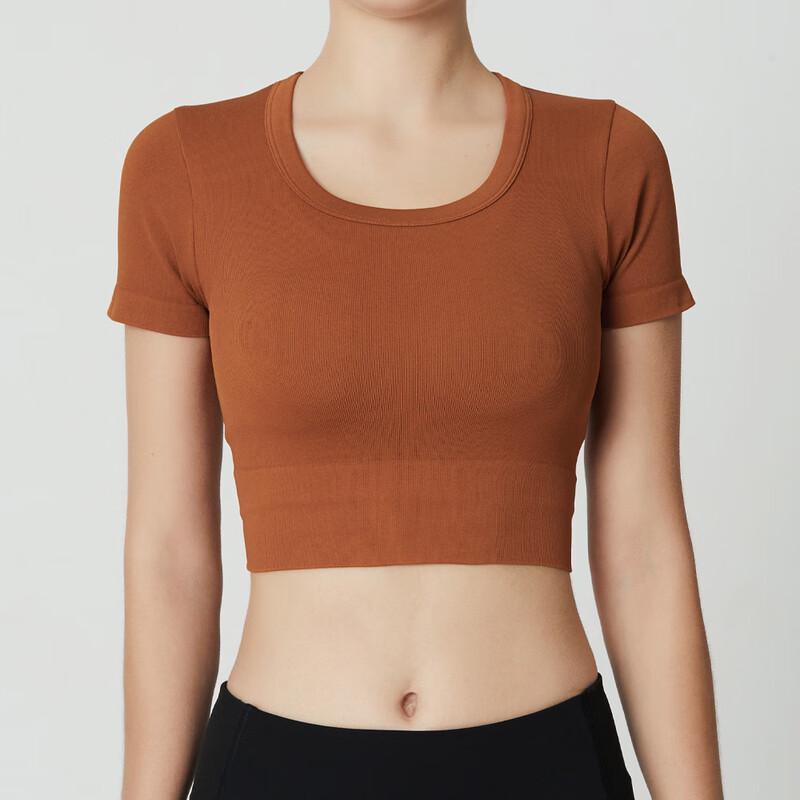 WEZHO Women's Yoga Short Sleeve Sports T-Shirt