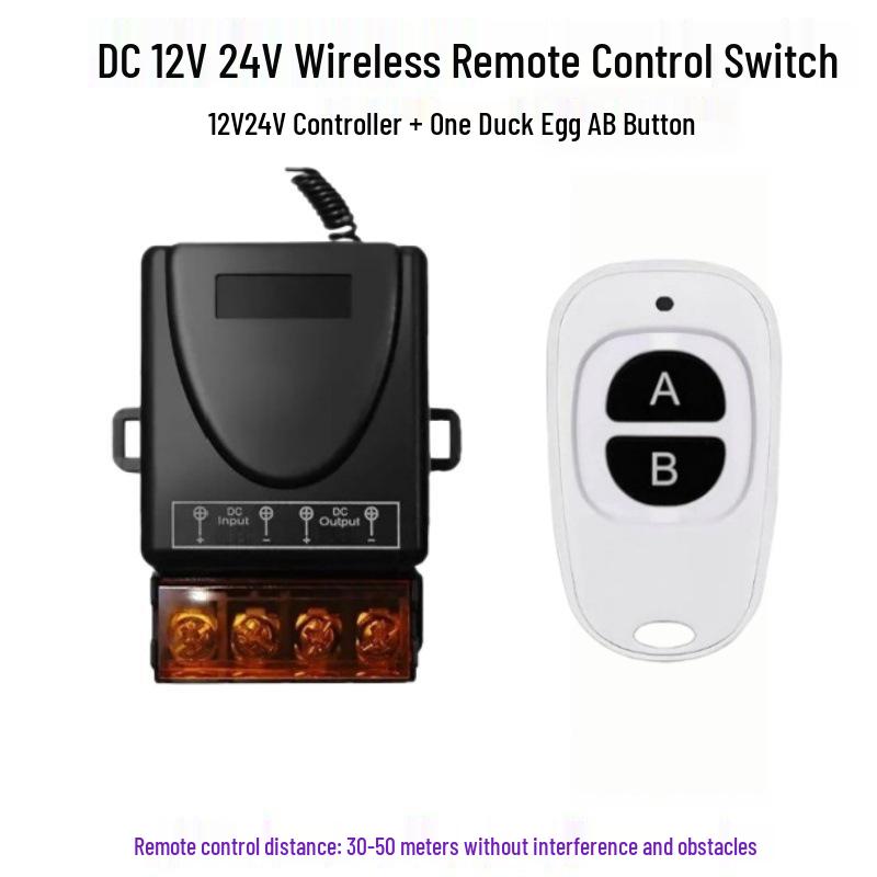 Multi-Voltage Wireless Remote Control Switch for Water Pumps and Electric Vehicle Lighting