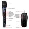 Wireless Microphone System Receiver with Handheld Mic UHF Anti Howling and Reverberation Function for Home Cinemas