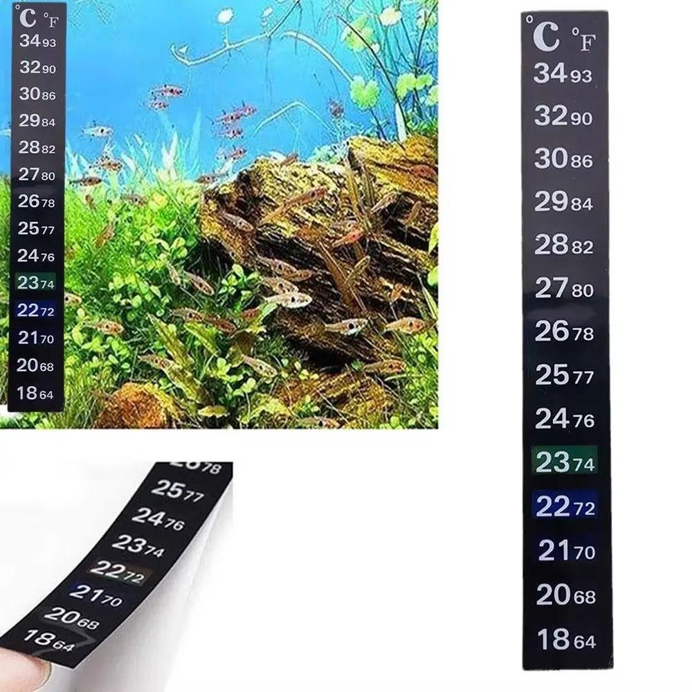 5Pcs 4-36 0-50 Aquarium Number Sticky Dual Scale Stick-on Thermometer Aquarium
