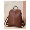 New Women Backpack Anti-Theft Fashion Casual Shoulder Soft Leather Travel Bag Vintage Versatile Solid Color 2-in-1 Backpack