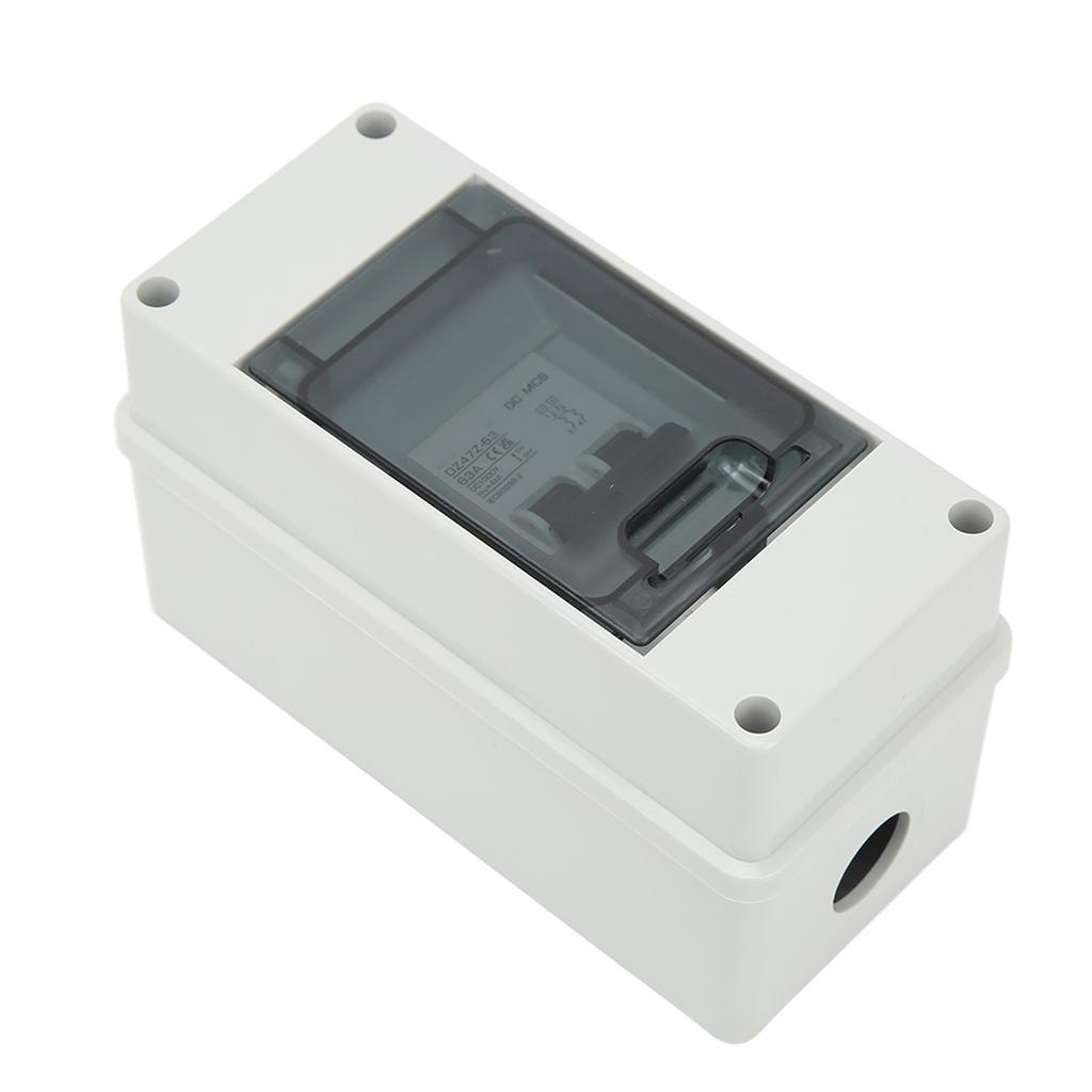 Circuit Breaker 2P 1000V DC 63A Isolation Switch with IP65 Waterproof Box for PV Solar System