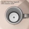 Durable 720ml Vacuum Cup Large Capacity Insulation Or Cooling Insulated Cup with Handle Double Drink Suction Tube Cup Drinkware