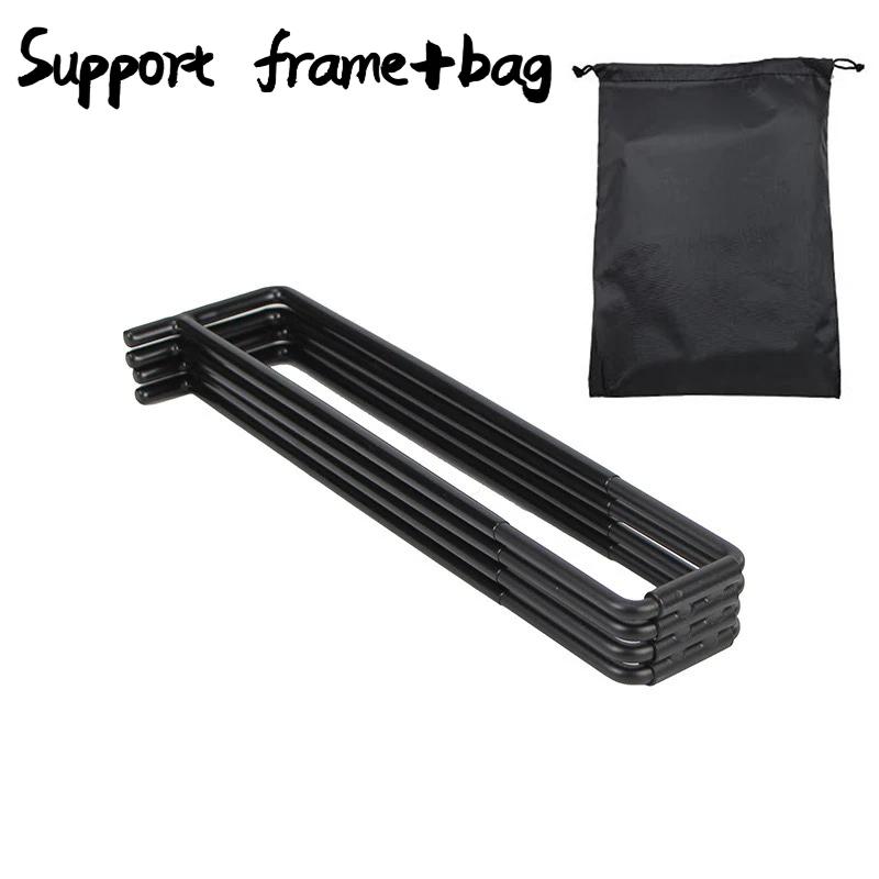 Multifunctional Outdoor Camping Foldable Stainless Steel Bracket Refrigerator Bracket Iron Storage Box Bracket Storage Bracket