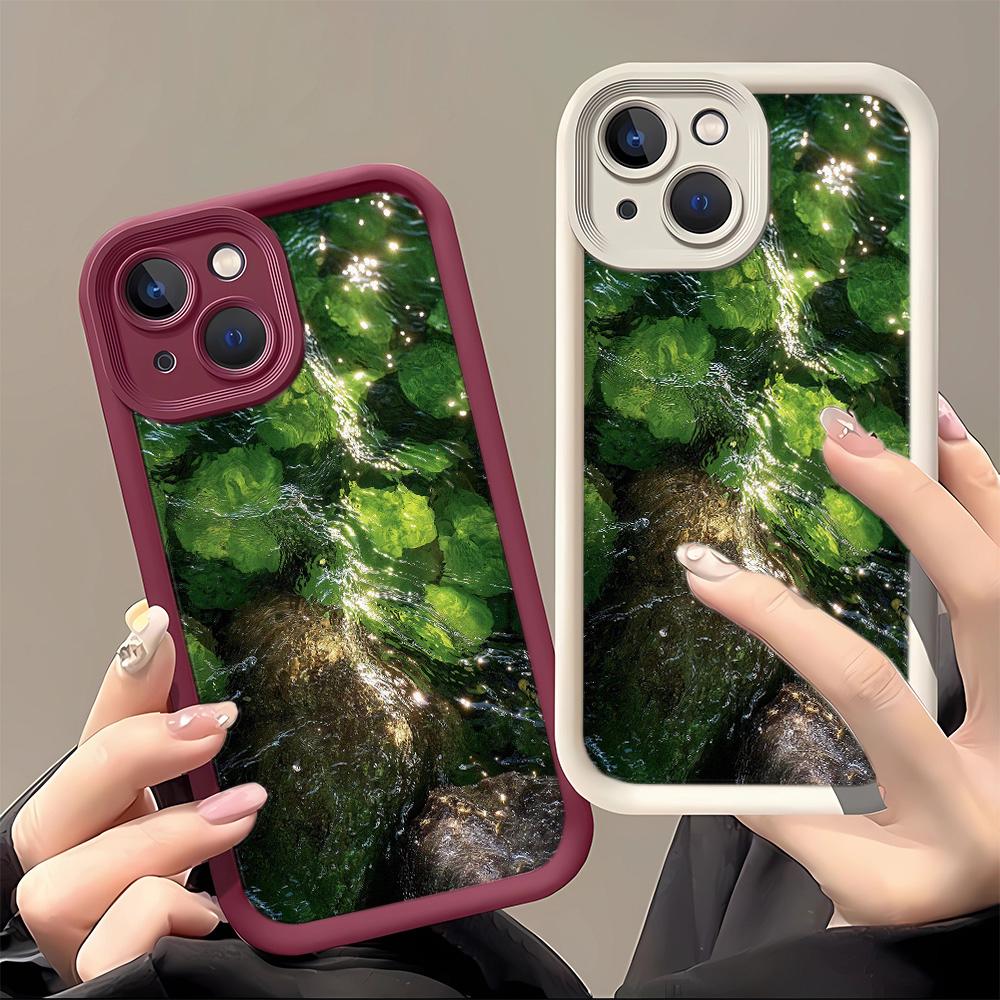 Wave Light Water Surface Phone Case For IPhone 17 Air 16 15 14 Plus 13 12 11 Pro Max Shockproof Cover Case Funda 16 15 14 Plus