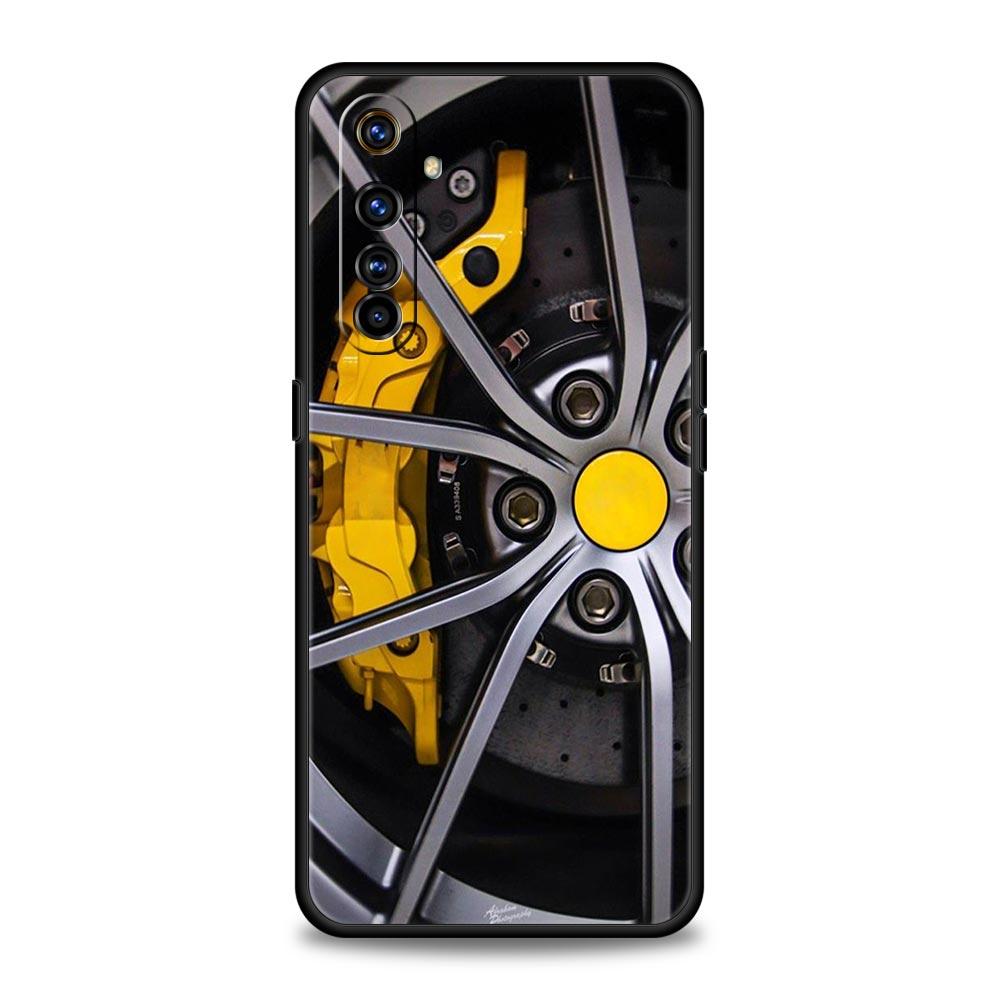 

Soft TPU Case For Realme C67 C63 C55 C53 C25 C21 10 11 12 13 GT 2 3 5 Pro Plus 5G Phone Cover Sports Car Wheel Tire Speed Fundas 13 Pro 5G