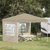 Pop Up Party Tent 288 X 288 X 245 Cm Cream Oxford Fabric