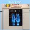 Halloween Hand In Hand Ghost Girl Pvc Wall Sticker For Living Room And Kitchen Decoration