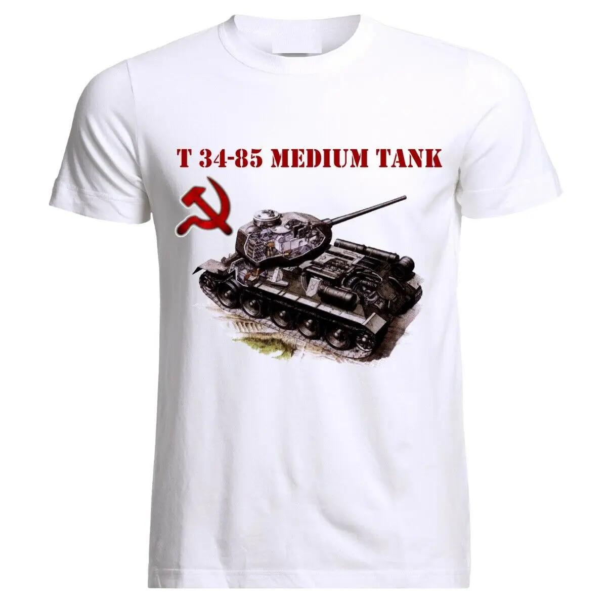 

WWII Soviet Russian USSR T 3485 Tank TShirt 100 Cotton ONeck Summer Short Sleeve Casual Mens Tshirt Size S3XL S
