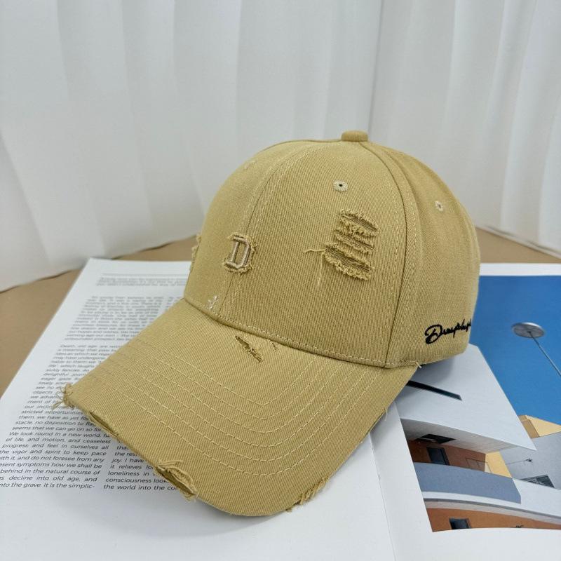 Spring And Autumn Women Wear Letter Hard Top Baseball Cap, Hole, Fashion Trend Versatile Temperament Cap