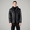 High-end New Leather Jacket for Men In Autumn and Winter Plus Velvet Warm Short Sheepskin Jacket Detachable Hooded Leather Jacket