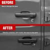 Car Door Bowl Scratch Protector For Jeep Wrangler JL, Exterior Door Handle Bowl Cover Protection Trim Accessories Compatible With Jeep Wrangler JL
