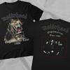 Vintage 1986 MOTORHEAD Orgasmatron Tour Czarny Dwustronny T-shirt Unisex
