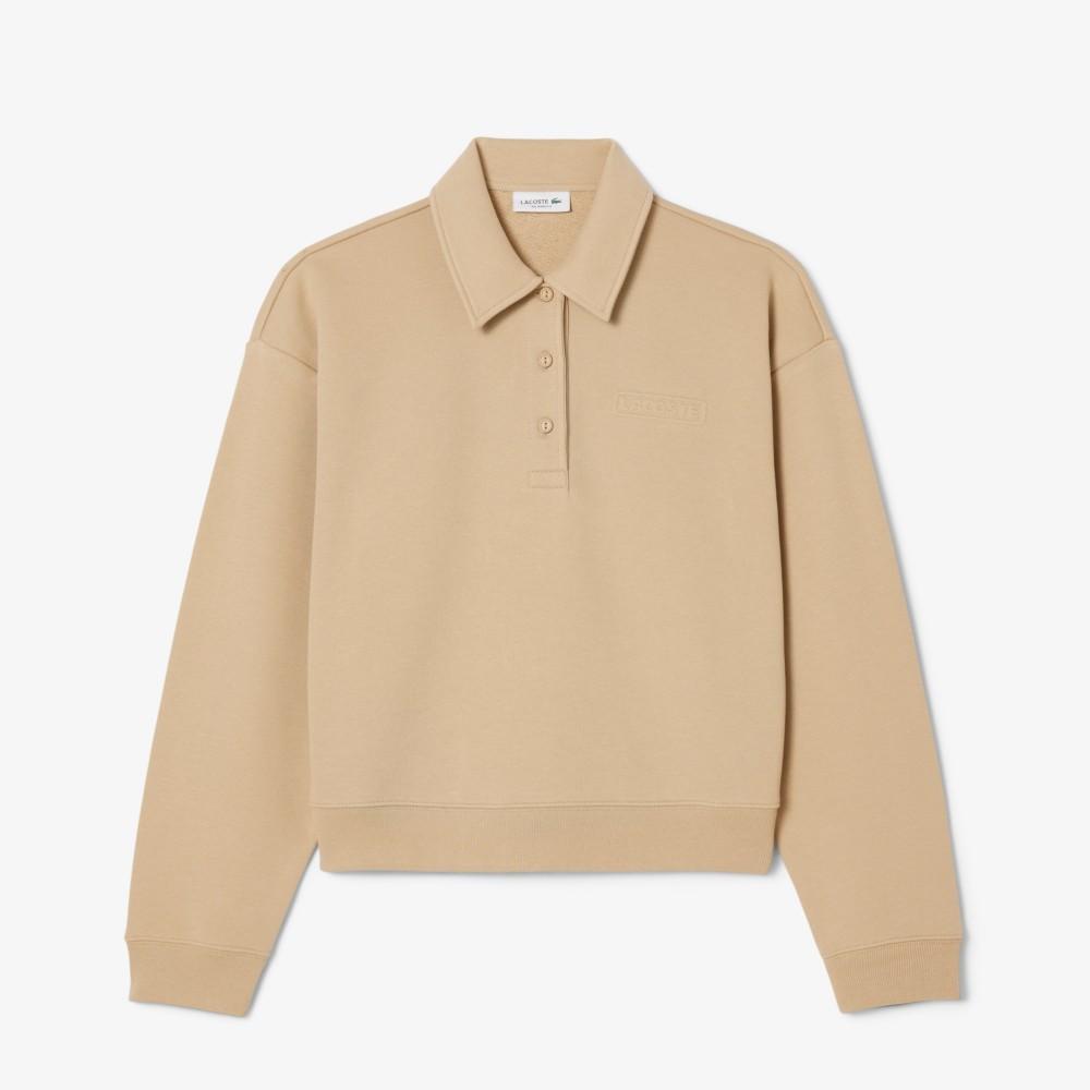 Lacoste Women's Signature Embossed Logo Polo Sweatshirt SF0351-55N02S