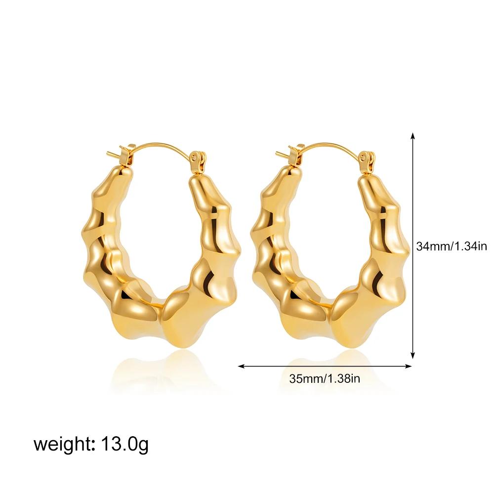 Fashion Multilayer Twist Circle Stud Earring for Women Stainless Steel Gold Silver Mix Color Round Earring Vintage Jewelry Gift