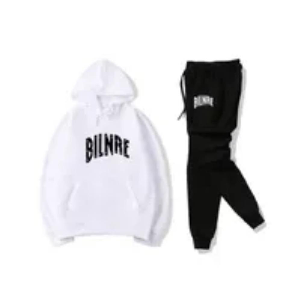 

Men s Black Polyester Casual Jogging Suit with Hoodie Sweatshirt Sets for 2024 Winter Sportswear XXXL