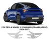 TPU Car Headlight Protective Film For Tesla Model Y Standard 26-27 Transparent&Smoked black Anti-Scratch External Accessories