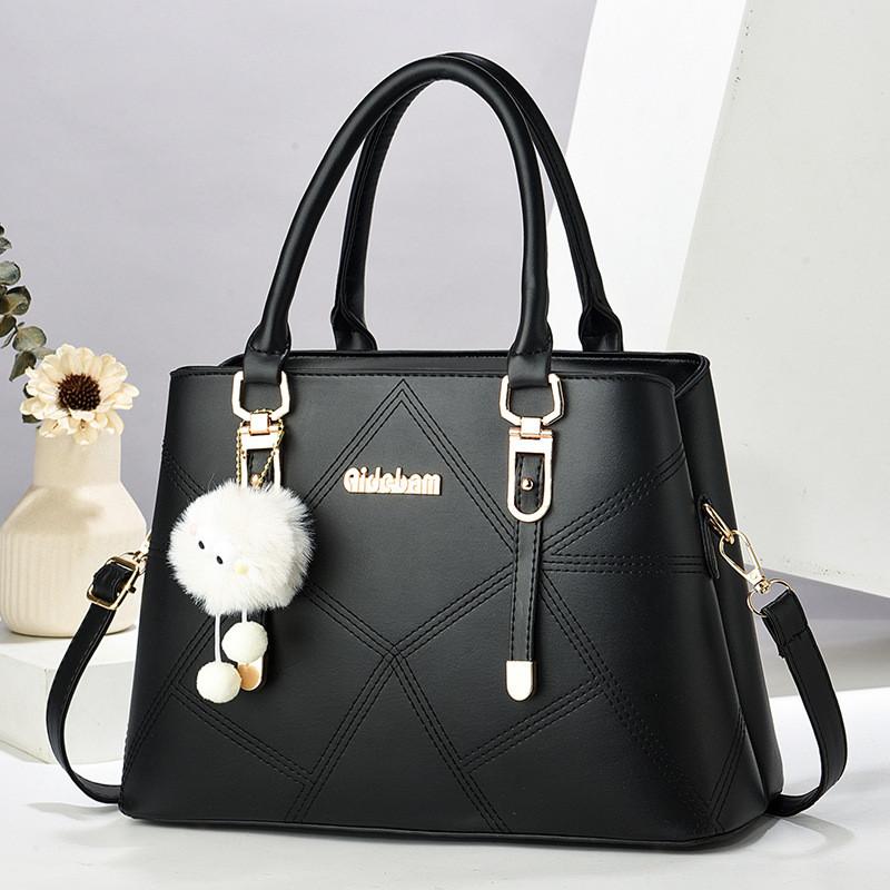 Versatile Stylish And Macaron Quilted Shoulder Bag In Classic Black Khaki Green Red