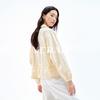 Cool and lightweight outdoor sunscreen jacket for women, versatile drawstring short jacket
