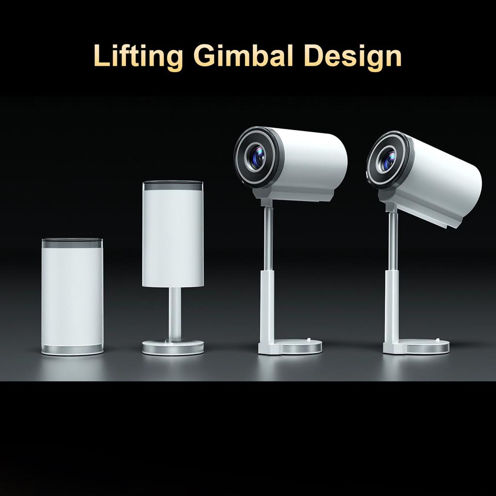 Mini Projector WiFi BT5.0 Android 13 System 180 degrees  Rotatable Movie Projector with 720P 100in Display