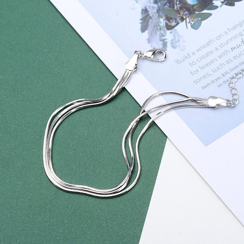 Lindon Zircon Bracelet Jewelry Geometric Bead Chain Link Bracelets Fashion Fine Wedding Gift for Girlfriend Women