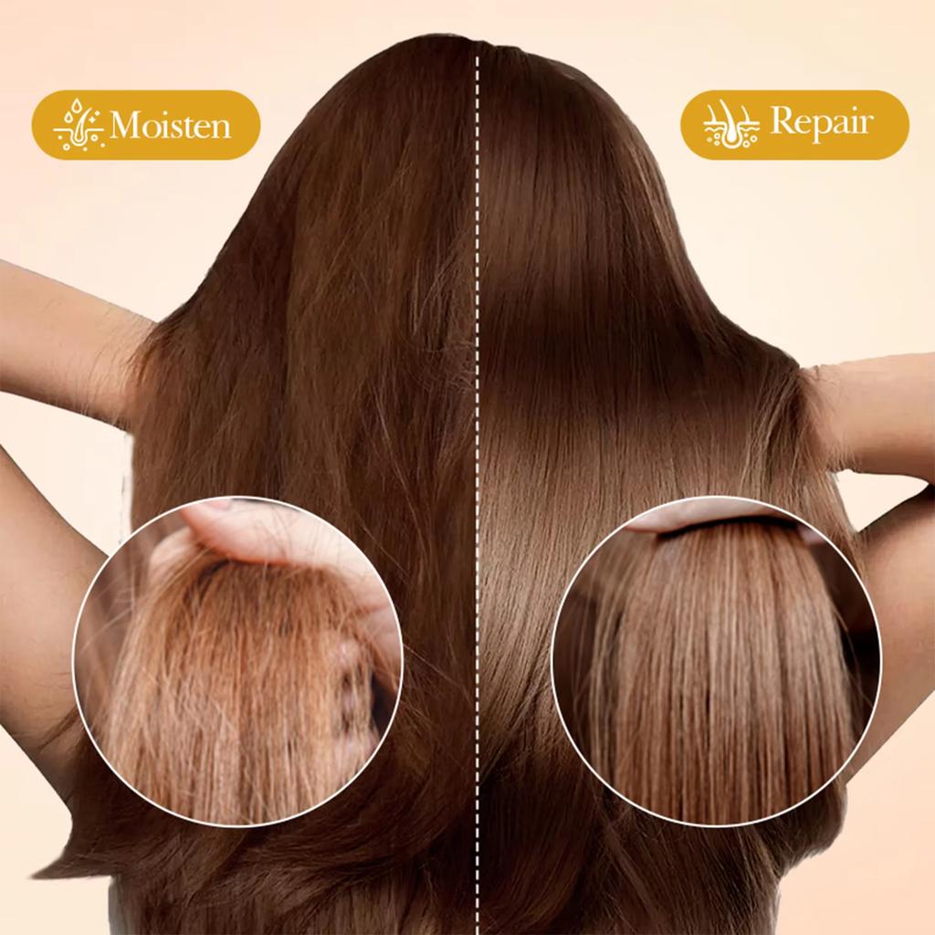 70ml Rice Raw Pulp Hair Essential Oil, Repairing and Hair Care, Easy To Absorb, Not Greasy, Smooth and Easy To Comb