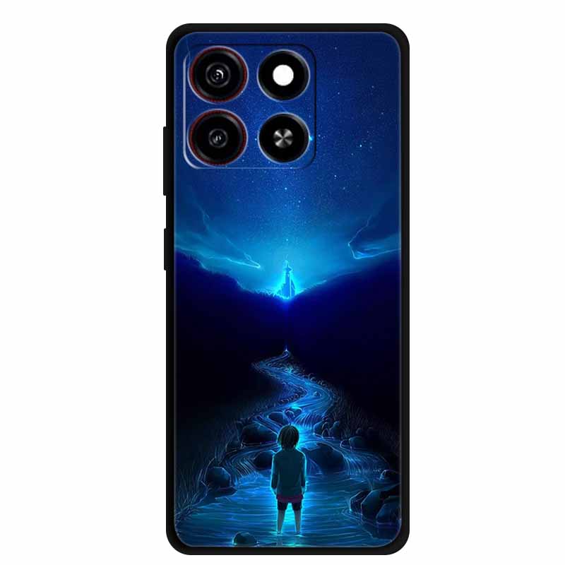 Phone Case For ZTE Blade A55 Back Cover Case A 55 Shockproof Black Silicone Soft Coque For ZTE Blade A35 Case A 35 6.75" Funda