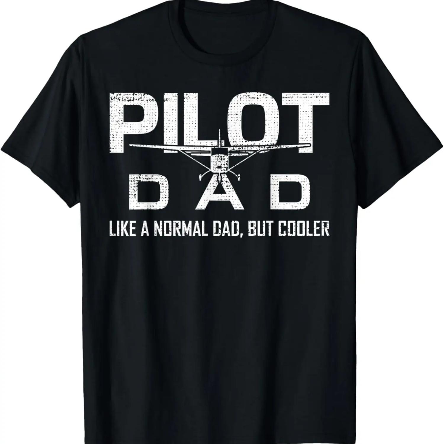 

Funny Airplane Pilot Dad Aviation Lover Husband Father Pilot T-Shirt XXXXXL чорний
