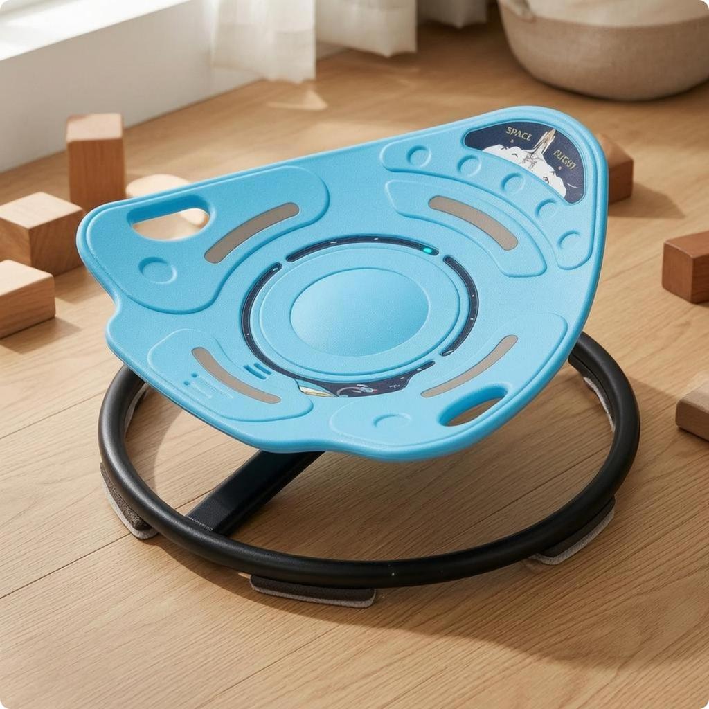 Swivel Chair Sensory Play Balance Handholds Seat for Children