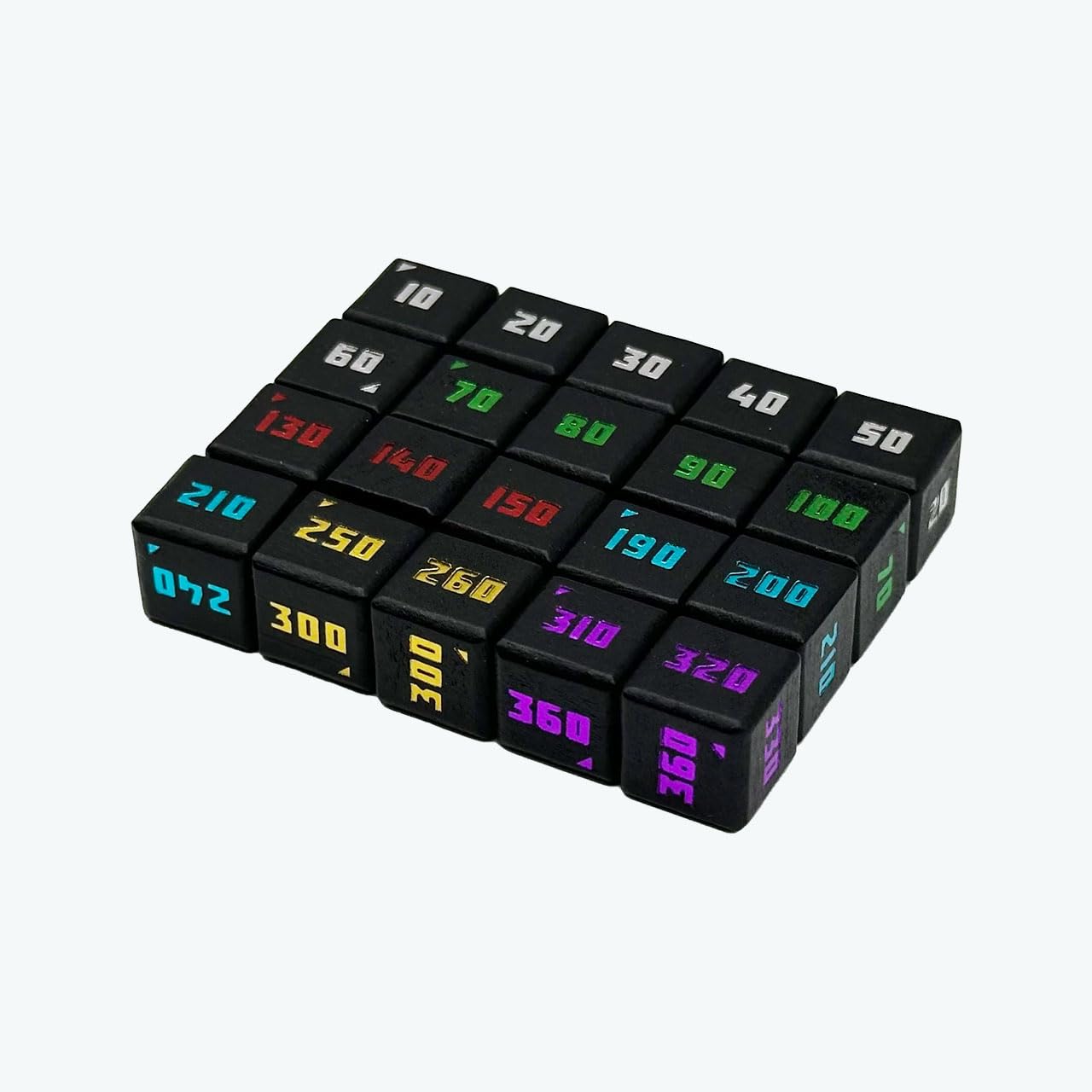 

CRAFT CROWN Деревянные кубики для счета SAI Счетчик урона Совместим с размером карт Pokemon 13 мм Деревянный набор из 20 кубиков (черный) Тип кубика 6-гранный /