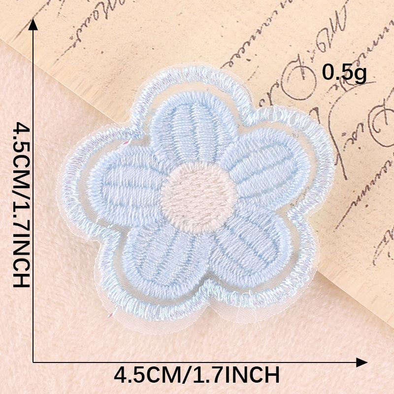 Computer Embroidery Label Flower Diy Hand Account Accessories Accessories Patch Cloth Sticker Brooch Jewelry Hair Accessories Embroidery Sticker