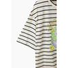 Benetton ShorT Sleeve T shirT prinTing sTripe baTs99631