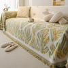Waterproof Stretch Sofa Cover With Elastic Edges, Stylish Couch Cover For 3-Seater, Reversible Sofa Slipcover