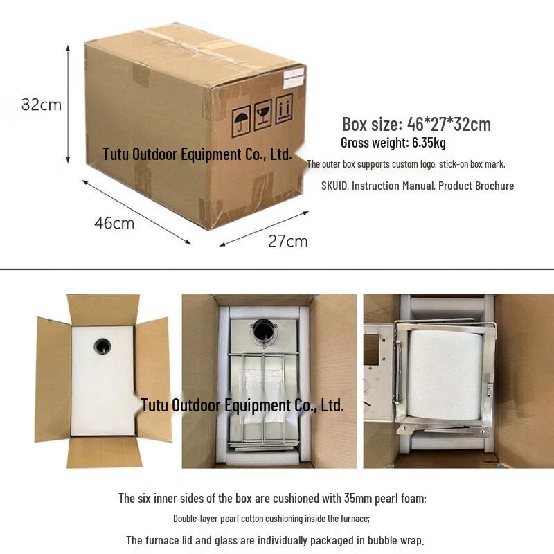 ZISIZ Portable Camping Tent Wood Stove