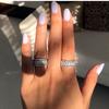 Copper Inlaid Zircon Women'S Personality Trend Ring Jewelry Micro-Inlaid Diamonds