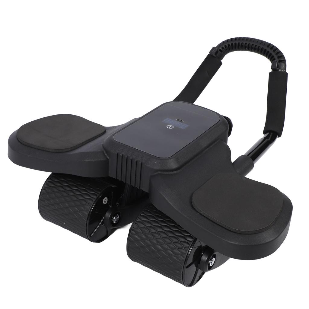 Abdominal Wheel Automatic Rebound 4 Wheels Abdominal Exercise Roller with Large Display Panel for Ho