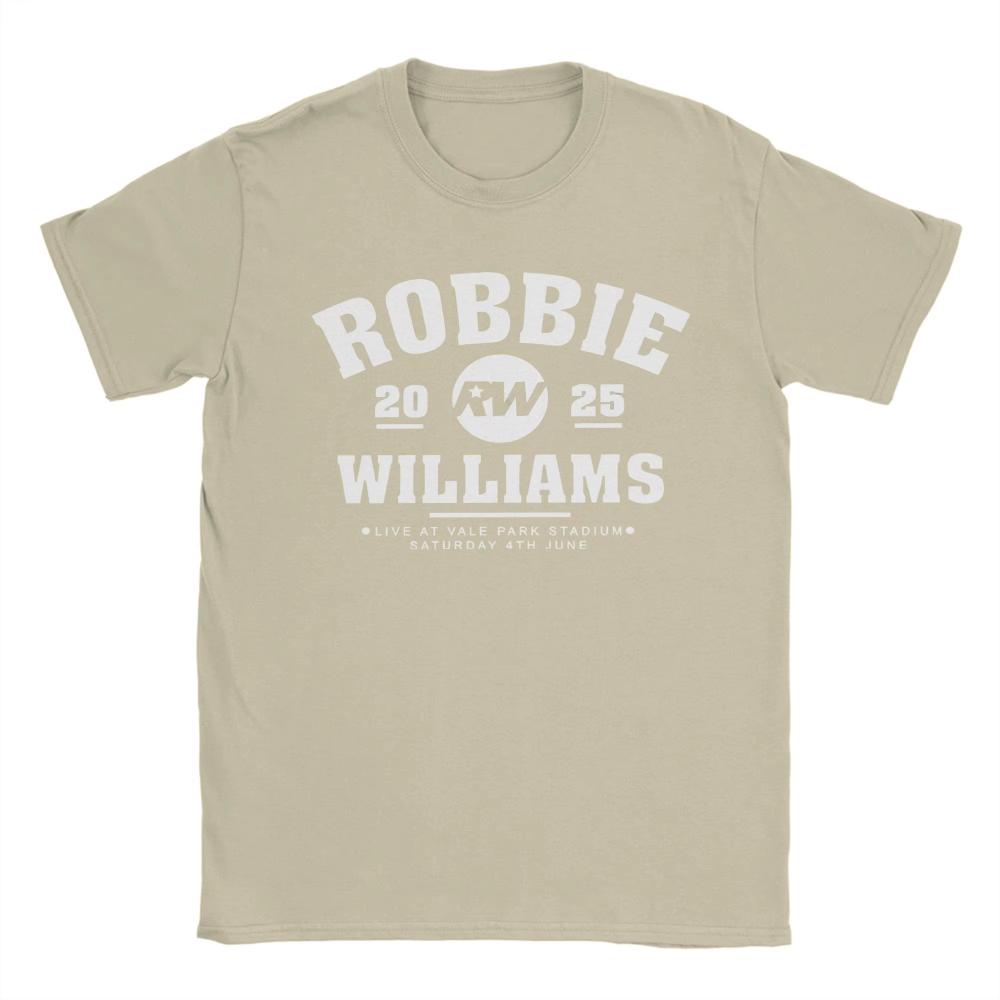 

Robbie Williams Live 2026 Concert T Shirts for Men Women Cotton Fashion T-Shirts O Neck RW Singer Tee Shirt Clothing New Arrival L