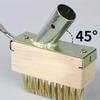 Long Handle Weeding Brush Steel Wire Bristles Scratch Brush Weed Remover  Professional Use