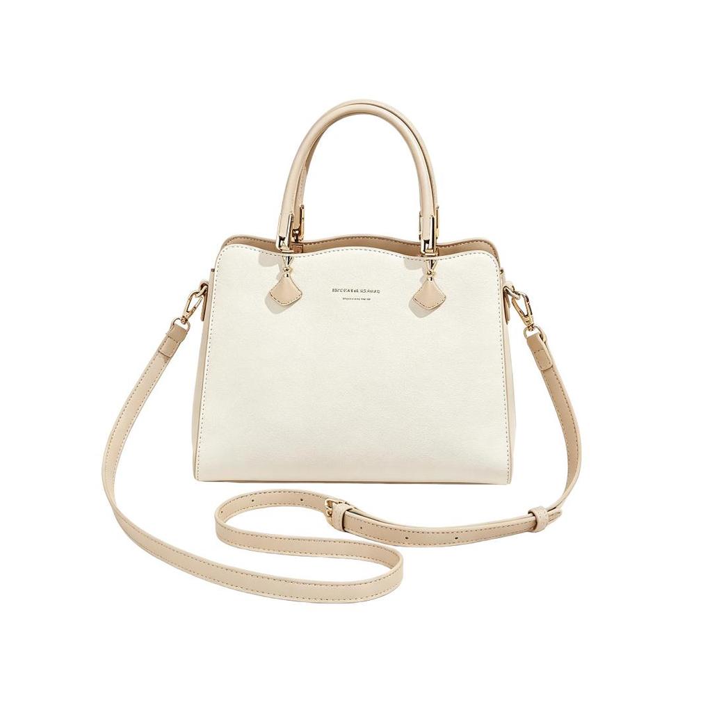 MEXICAN Leather Handbag, Commuter Tote Bag, Shoulder Bag, Crossbody Bag, White