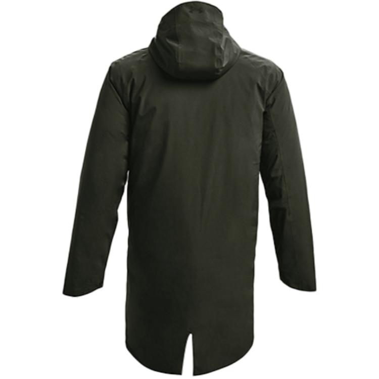 Under Armour Three-In-One Training Sports Solid Hooded Mid-Length Down Jacket Men Outerwear Lock-Green 1364891-310
