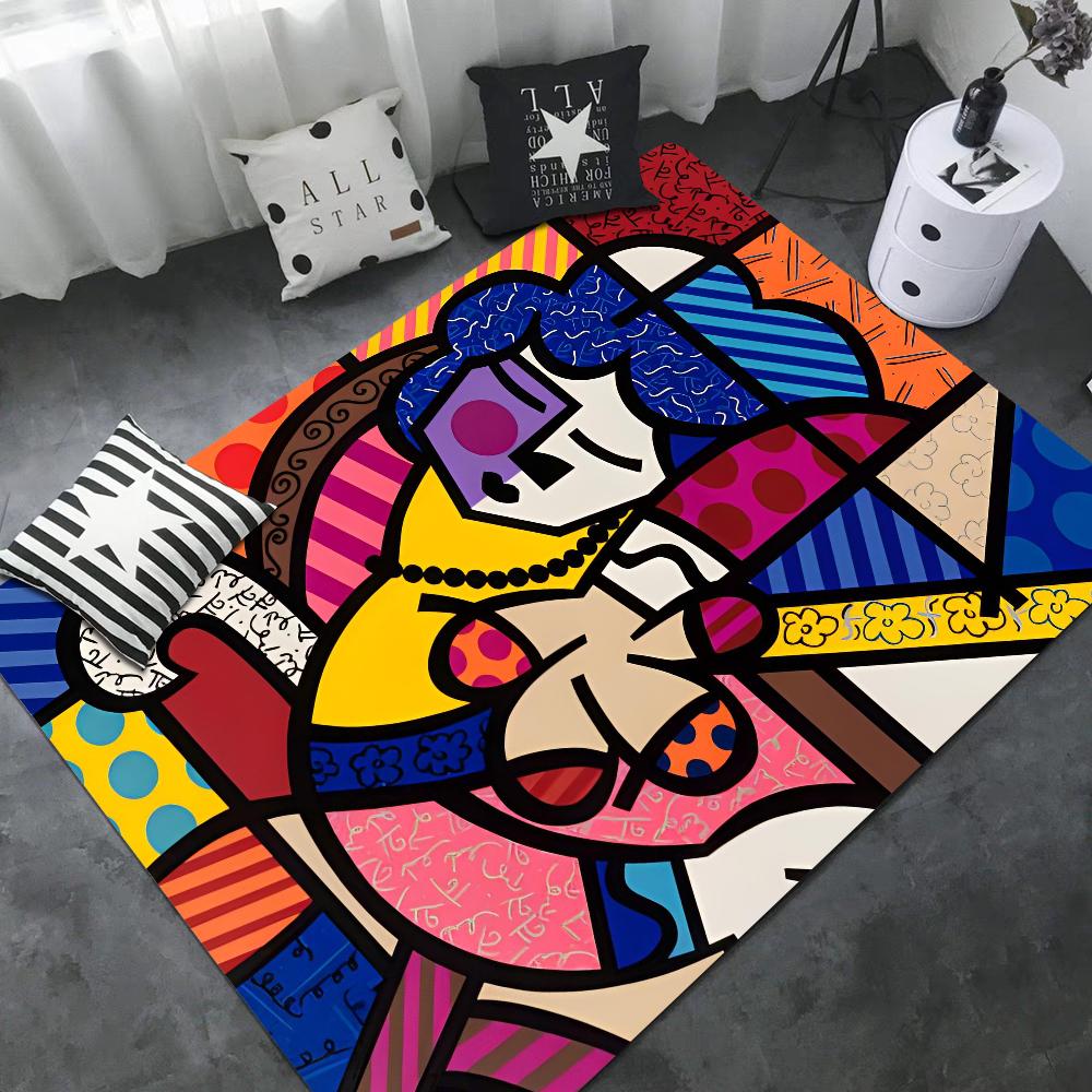 Britto Bathroom Mat Kids Room Bedroom Decoration Balcony Anti-Slip Doormat Living Room Bedside Area Rugs