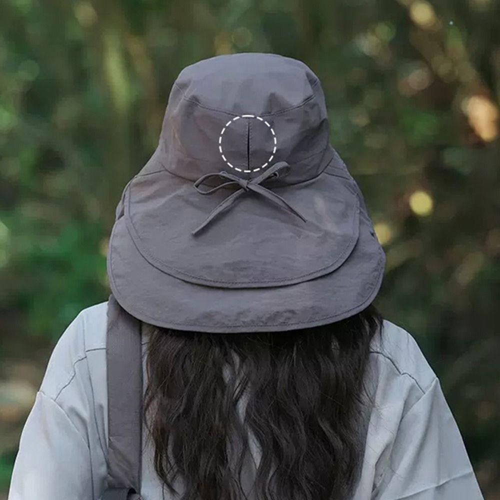 Adjustable Summer Sun Cap Neck Protection Fisherman Hat New Women's Sun Hat