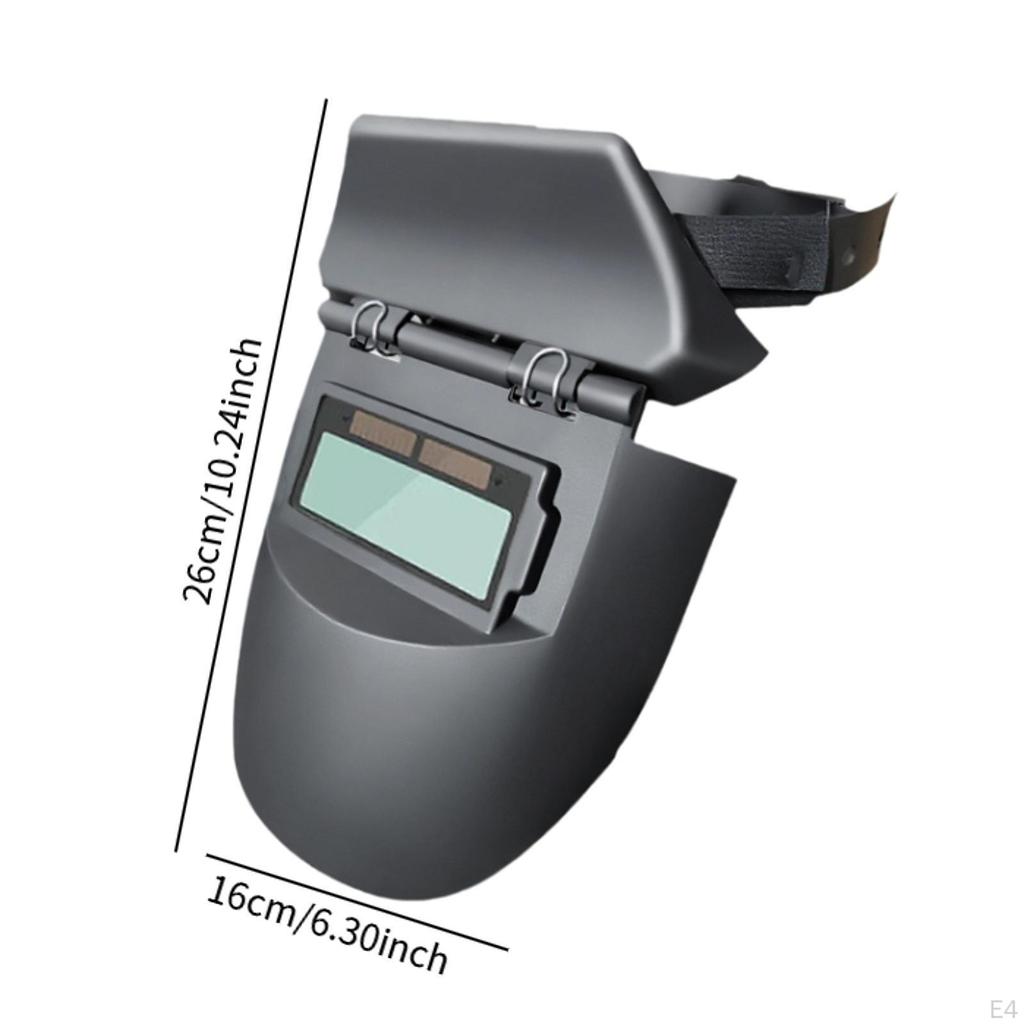 Welding Helmet Anti Splashes Face Protector Solar Powered Large Viewing Welder