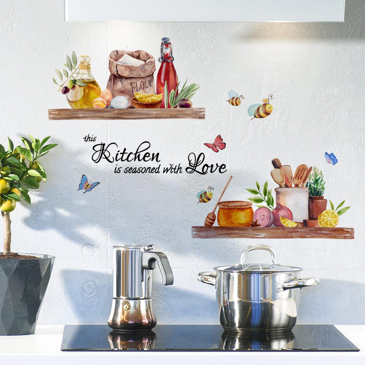 

Creative cartoon Wall Stickers Home Wall Decor detachable Self-adhesive Kids Room Decoration Bedroom Background Wall Stickers 30x60cm