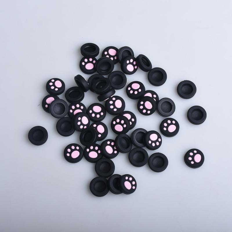 10Pcs Cute Cat Paw Soft Silicone Non Slip Thumb Grips For Lite Oled Daily Gaming